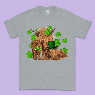 St Patrick's Day Cow Family Classic Tee Designed By Ranaportraitstore
