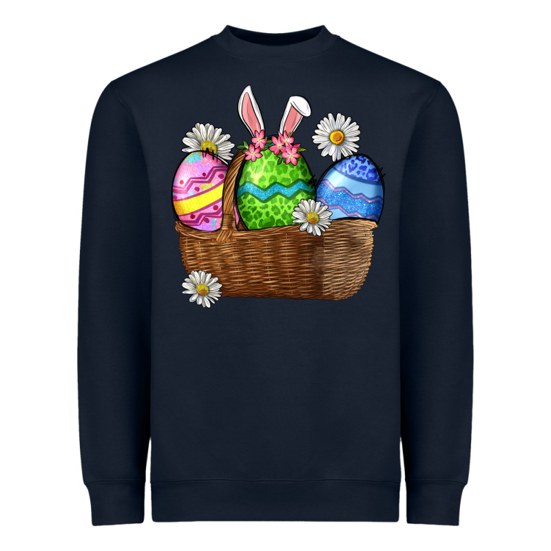 Easter Eggs  Easter Day Heavyweight Sweatshirt by CowGirlArtShop | Teevron