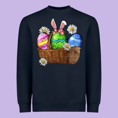 Easter Eggs  Easter Day Heavyweight Sweatshirt Designed By Cowgirlartshop