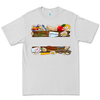 Dove Grey floral teacher custom name Premium Tee - NancyCooperArtShop