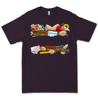 Plum floral teacher custom name Premium Tee - NancyCooperArtShop