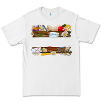 White floral teacher custom name Premium Tee - NancyCooperArtShop