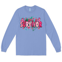 Colony Blue I am a survivor Cancer Awareness Long Sleeve Tee - HowdyJamesFarm