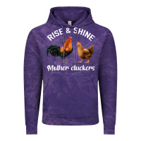 Cloud Purple Rise and Shine Mother Cluckers Vintage Hoodie - Bettercallsaul