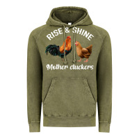 Vintage Olive Rise and Shine Mother Cluckers Vintage Hoodie - Bettercallsaul