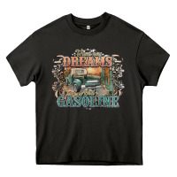 Asphalt runs on dreams and gasoline truck western Heavy Core Tee - NancyCooperArtShop