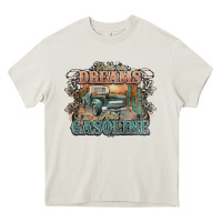 Cream runs on dreams and gasoline truck western Heavy Core Tee - NancyCooperArtShop