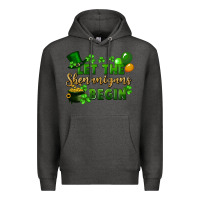 Charcoal Heather Let the shenanigans begin St. Patricks Day Premium Hoodie - FaDigitalArtStudio