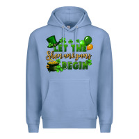 Colony Blue Let the shenanigans begin St. Patricks Day Premium Hoodie - FaDigitalArtStudio