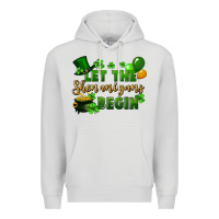 Dove Grey Let the shenanigans begin St. Patricks Day Premium Hoodie - FaDigitalArtStudio