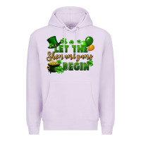 Lilac Let the shenanigans begin St. Patricks Day Premium Hoodie - FaDigitalArtStudio