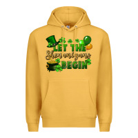 Mustard Let the shenanigans begin St. Patricks Day Premium Hoodie - FaDigitalArtStudio