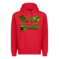 Red Let the shenanigans begin St. Patricks Day Premium Hoodie - FaDigitalArtStudio