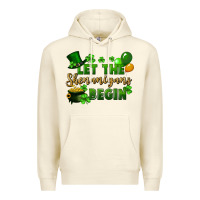Sandshell Let the shenanigans begin St. Patricks Day Premium Hoodie - FaDigitalArtStudio