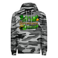 Slate Camo Let the shenanigans begin St. Patricks Day Premium Hoodie - FaDigitalArtStudio