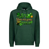 Sports Green Let the shenanigans begin St. Patricks Day Premium Hoodie - FaDigitalArtStudio