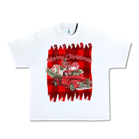 White Merry Christmas Y'all Truck Urban Heavy Tee - Bettercallsaul