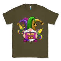 Army Green mardi gras gnomes fleur de lis Classic Tee - RanaPortraitStore