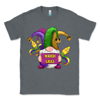 Charcoal Heather mardi gras gnomes fleur de lis Classic Tee - RanaPortraitStore