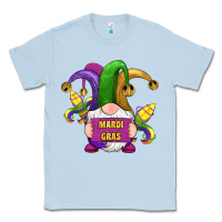 Dusty Blue mardi gras gnomes fleur de lis Classic Tee - RanaPortraitStore