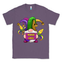 Lavender mardi gras gnomes fleur de lis Classic Tee - RanaPortraitStore