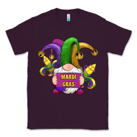 Plum mardi gras gnomes fleur de lis Classic Tee - RanaPortraitStore