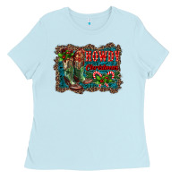 Baby Blue howdy christmas boots Ladies Tee - RanaPortraitStore