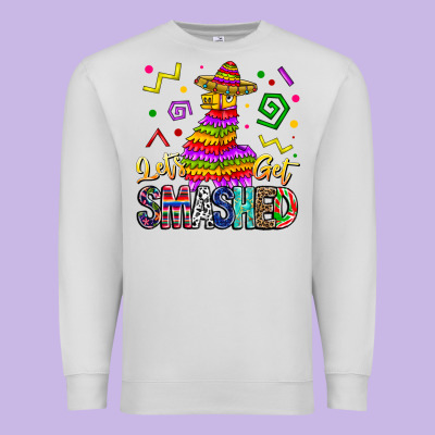 Let's Get Smashed Premium Sweatshirt Designed By Cowhidedigitalart