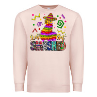 Pale Pink Let's Get Smashed Premium Sweatshirt - CowhideDigitalArt