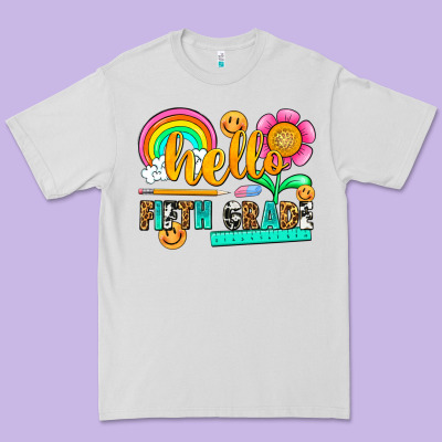 Hello Fifth Grade Premium Tee Designed By Nancycooperartshop