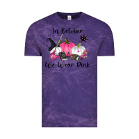 Cloud Purple in october we wear pink Vintage Tee - RanaPortraitStore