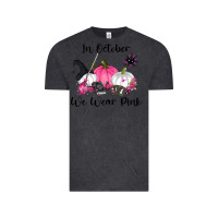 Vintage Black in october we wear pink Vintage Tee - RanaPortraitStore