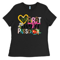 Black my first day of preschool Ladies Tee - NancyCooperArtShop