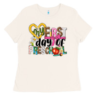 Bone my first day of preschool Ladies Tee - NancyCooperArtShop