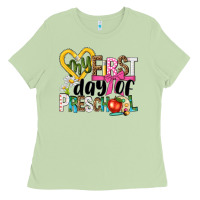 Matcha my first day of preschool Ladies Tee - NancyCooperArtShop