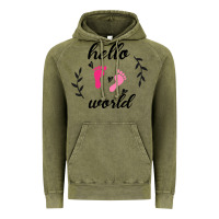 Vintage Olive Hello world Vintage Hoodie - Bettercallsaul