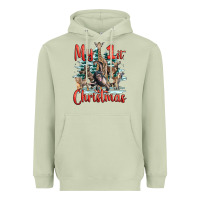 My First Christmas Baby Safari Animals Heavyweight Hoodie | Teevron