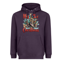 Plum my first christmas baby safari animals Heavyweight Hoodie - LillyAllenDesigns
