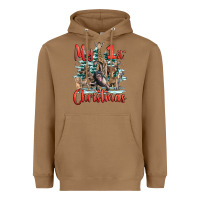 Toasted Coconut my first christmas baby safari animals Heavyweight Hoodie - LillyAllenDesigns