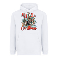 White my first christmas baby safari animals Heavyweight Hoodie - LillyAllenDesigns