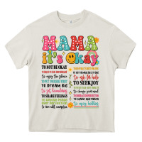 Cream mama its okay Heavy Core Tee - JahusDesignShop