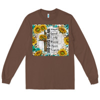 Chestnut god says you are with sunflower Long Sleeve Tee - TumblerDesignByShophia