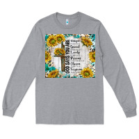 Heather Grey god says you are with sunflower Long Sleeve Tee - TumblerDesignByShophia
