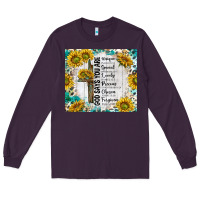 Plum god says you are with sunflower Long Sleeve Tee - TumblerDesignByShophia