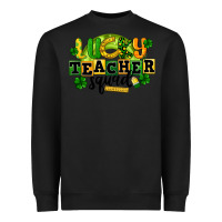 Black Lucky Teacher Squad St. Patrick's Day Heavyweight Sweatshirt - CowGirlArtShop