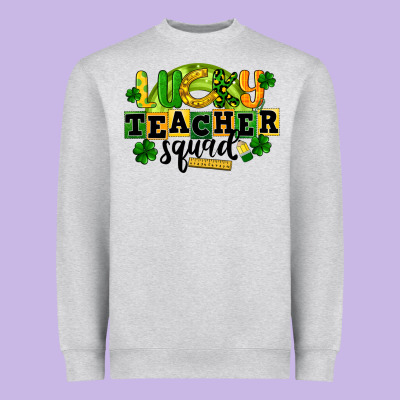Lucky Teacher Squad St. Patrick's Day Heavyweight Sweatshirt Designed By Cowgirlartshop