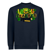 Navy Lucky Teacher Squad St. Patrick's Day Heavyweight Sweatshirt - CowGirlArtShop