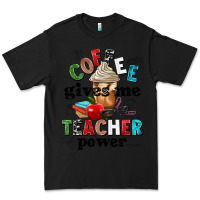 Black coffee gives me teacher power Premium Tee - NancyCooperArtShop