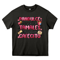 Asphalt pandulce bunuelos tamales abuelita cafecito Heavy Core Tee - MaliasSmallBusiness