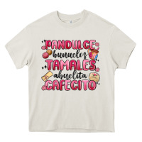Cream pandulce bunuelos tamales abuelita cafecito Heavy Core Tee - MaliasSmallBusiness